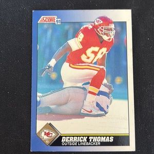 EC KANSAS CHIEF DERRICK THOMAS 1991 - Score - Standard - Derrick Thomas - #5